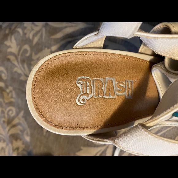 Lace-up Leather Peeptoes - Picture 2 of 2